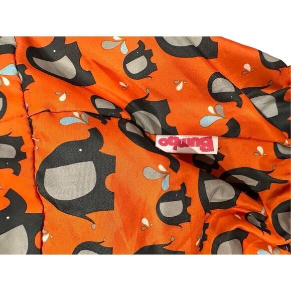 Bumbo seat cover for soft bumbo only orange elephants unisex - Picture 3 of 4